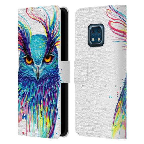 Pixie Cold Animals Into The Blue Leather Book Wallet Case Cover For Nokia XR20