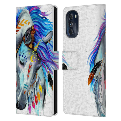 Pixie Cold Animals Spirit Leather Book Wallet Case Cover For Motorola Moto G (2022)