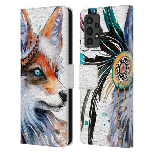 Pixie Cold Animals Fox Leather Book Wallet Case Cover For Samsung Galaxy A13 (2022)