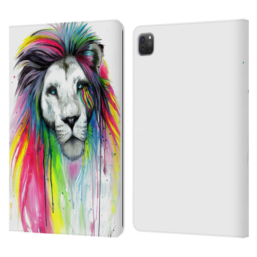 Pixie Cold Cats Rainbow Mane Leather Book Wallet Case Cover For Apple iPad Pro 11 2020 / 2021 / 2022