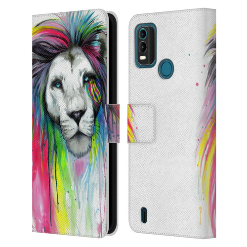 Pixie Cold Cats Rainbow Mane Leather Book Wallet Case Cover For Nokia G11 Plus