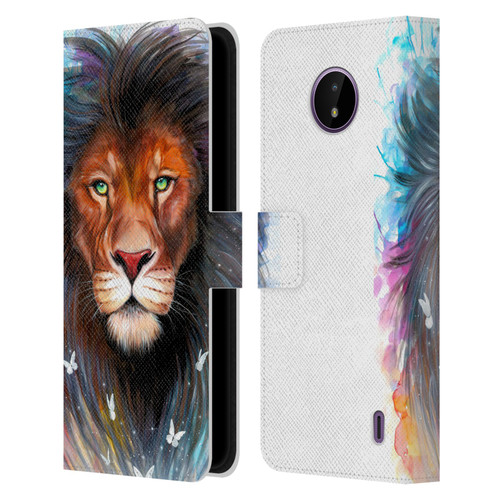 Pixie Cold Cats Sacred King Leather Book Wallet Case Cover For Nokia C10 / C20