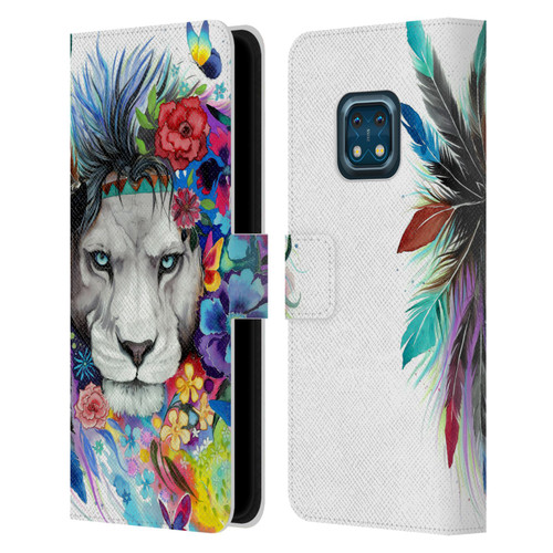 Pixie Cold Cats King Of The Lions Leather Book Wallet Case Cover For Nokia XR20