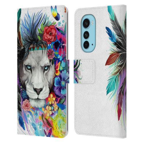 Pixie Cold Cats King Of The Lions Leather Book Wallet Case Cover For Motorola Edge (2022)
