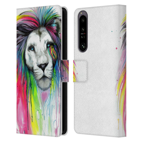 Pixie Cold Cats Rainbow Mane Leather Book Wallet Case Cover For Sony Xperia 1 IV