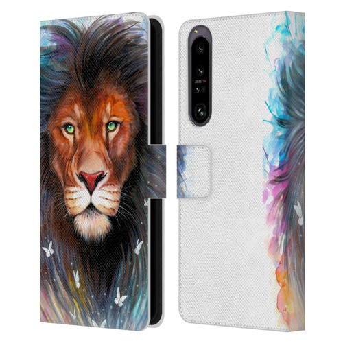 Pixie Cold Cats Sacred King Leather Book Wallet Case Cover For Sony Xperia 1 IV