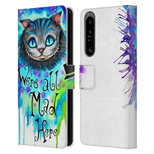 Pixie Cold Cats We Are All Mad Here Leather Book Wallet Case Cover For Sony Xperia 1 IV