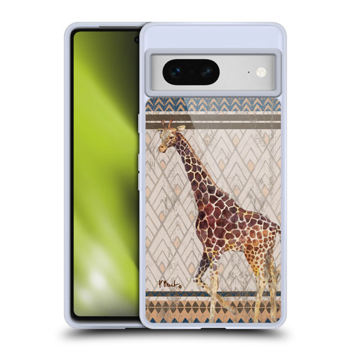 Paul Brent Animals Tribal Giraffe Soft Gel Case for Google Pixel 7