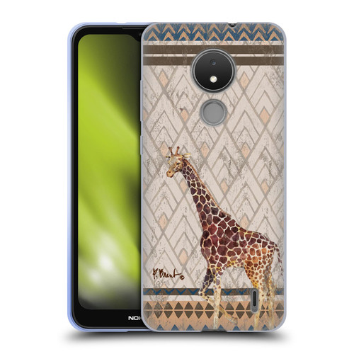 Paul Brent Animals Tribal Giraffe Soft Gel Case for Nokia C21