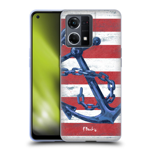 Paul Brent Nautical Westerly Anchor Soft Gel Case for OPPO Reno8 4G