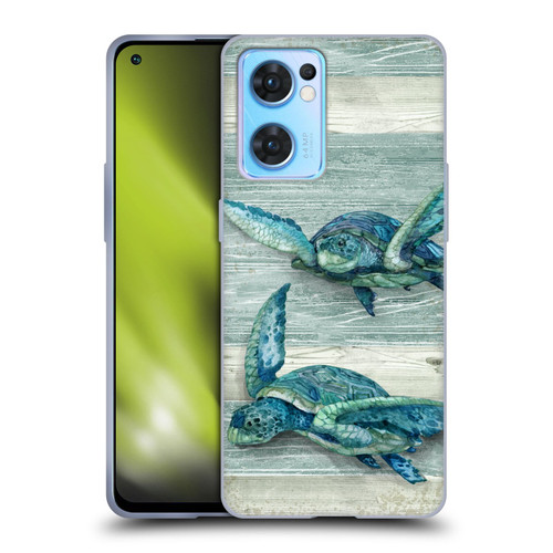 Paul Brent Sea Creatures Turtle Soft Gel Case for OPPO Reno7 5G / Find X5 Lite