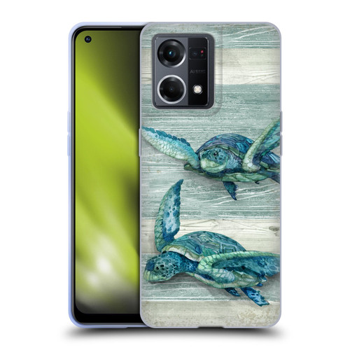 Paul Brent Sea Creatures Turtle Soft Gel Case for OPPO Reno8 4G
