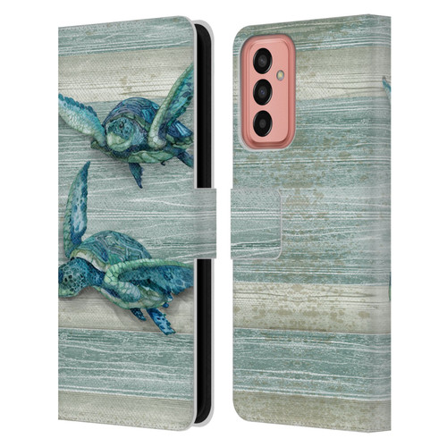 Paul Brent Sea Creatures Turtle Leather Book Wallet Case Cover For Samsung Galaxy M13 (2022)
