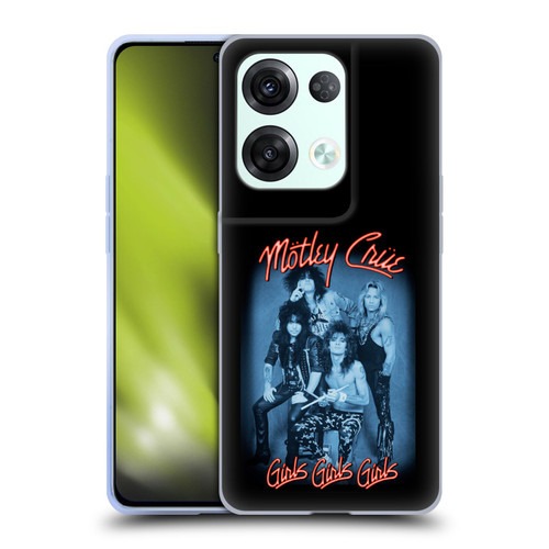 Motley Crue Key Art Girls Neon Soft Gel Case for OPPO Reno8 Pro