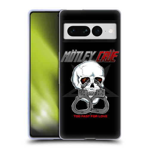 Motley Crue Logos Too Fast For Love Skull Soft Gel Case for Google Pixel 7 Pro