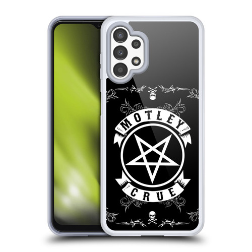 Motley Crue Logos Pentagram And Skull Soft Gel Case for Samsung Galaxy A13 (2022)