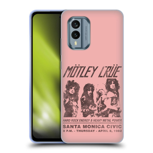 Motley Crue Tours Santa Monica Soft Gel Case for Nokia X30