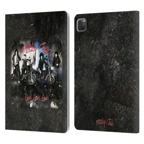 Motley Crue Albums Girls Girls Girls Leather Book Wallet Case Cover For Apple iPad Pro 11 2020 / 2021 / 2022