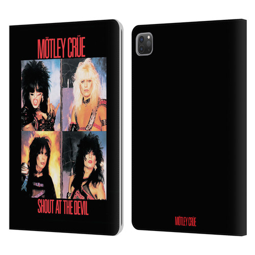 Motley Crue Albums Shout At The Devil Leather Book Wallet Case Cover For Apple iPad Pro 11 2020 / 2021 / 2022