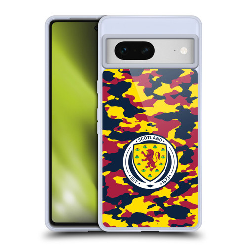 Scotland National Football Team Logo 2 Camouflage Soft Gel Case for Google Pixel 7