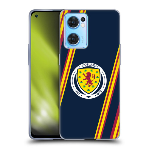 Scotland National Football Team Logo 2 Stripes Soft Gel Case for OPPO Reno7 5G / Find X5 Lite