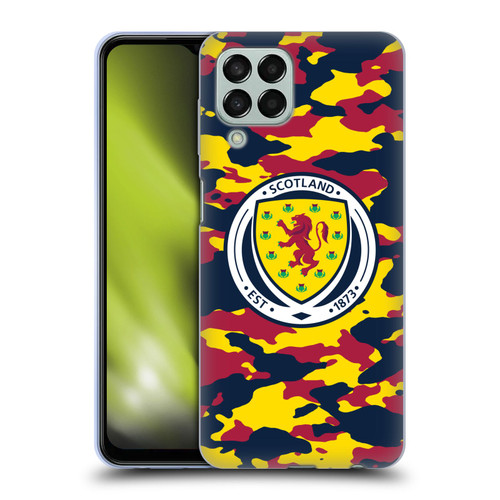 Scotland National Football Team Logo 2 Camouflage Soft Gel Case for Samsung Galaxy M33 (2022)