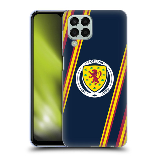 Scotland National Football Team Logo 2 Stripes Soft Gel Case for Samsung Galaxy M33 (2022)