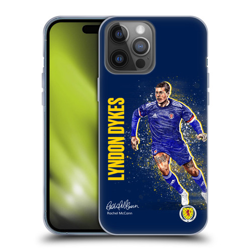 Scotland National Football Team Players Lyndon Dykes Soft Gel Case for Apple iPhone 14 Pro Max