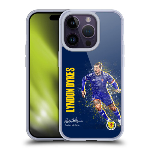 Scotland National Football Team Players Lyndon Dykes Soft Gel Case for Apple iPhone 14 Pro