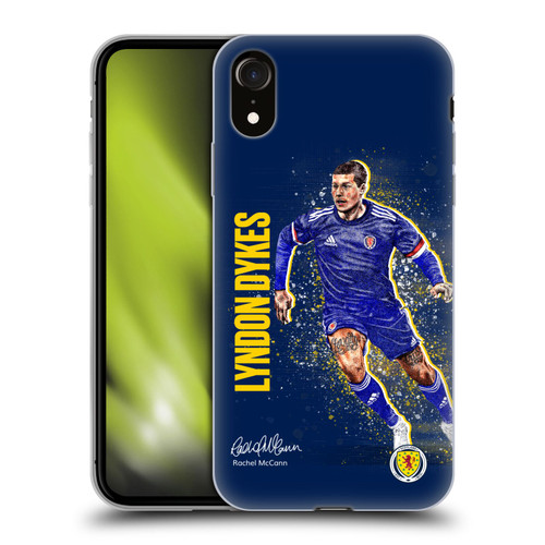 Scotland National Football Team Players Lyndon Dykes Soft Gel Case for Apple iPhone XR