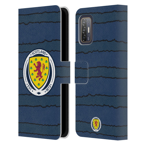 Scotland National Football Team Kits 2019-2021 Home Leather Book Wallet Case Cover For HTC Desire 21 Pro 5G