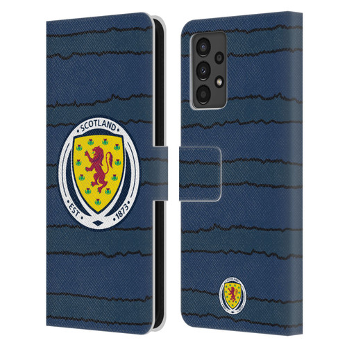 Scotland National Football Team Kits 2019-2021 Home Leather Book Wallet Case Cover For Samsung Galaxy A13 (2022)