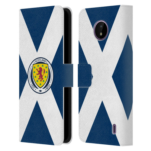 Scotland National Football Team Logo 2 Scotland Flag Leather Book Wallet Case Cover For Nokia C10 / C20
