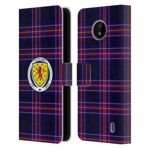 Scotland National Football Team Logo 2 Tartan Leather Book Wallet Case Cover For Nokia C10 / C20