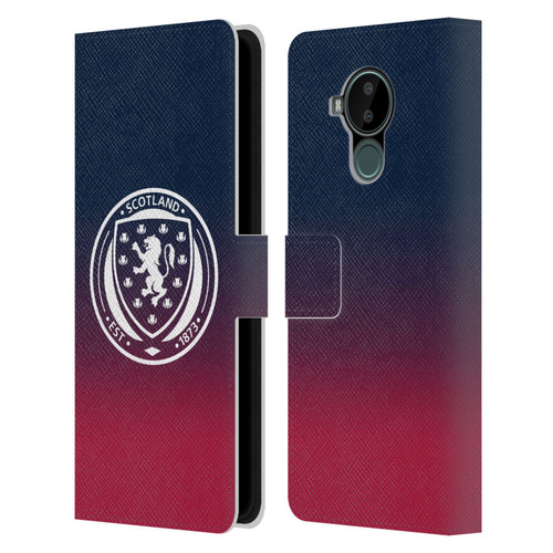 Scotland National Football Team Logo 2 Gradient Leather Book Wallet Case Cover For Nokia C30