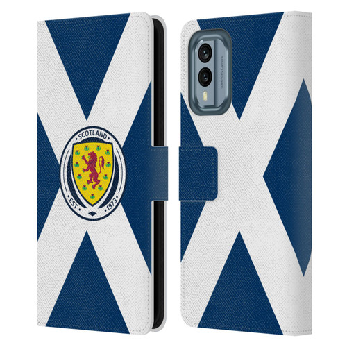 Scotland National Football Team Logo 2 Scotland Flag Leather Book Wallet Case Cover For Nokia X30