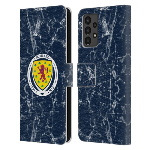 Scotland National Football Team Logo 2 Marble Leather Book Wallet Case Cover For Samsung Galaxy A13 (2022)