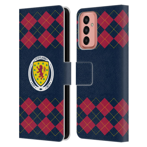 Scotland National Football Team Logo 2 Argyle Leather Book Wallet Case Cover For Samsung Galaxy M13 (2022)