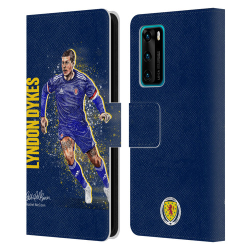 Scotland National Football Team Players Lyndon Dykes Leather Book Wallet Case Cover For Huawei P40 5G