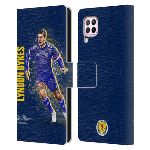 Scotland National Football Team Players Lyndon Dykes Leather Book Wallet Case Cover For Huawei Nova 6 SE / P40 Lite
