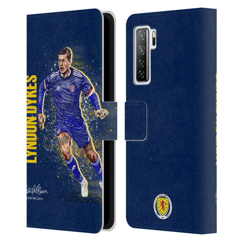 Scotland National Football Team Players Lyndon Dykes Leather Book Wallet Case Cover For Huawei Nova 7 SE/P40 Lite 5G