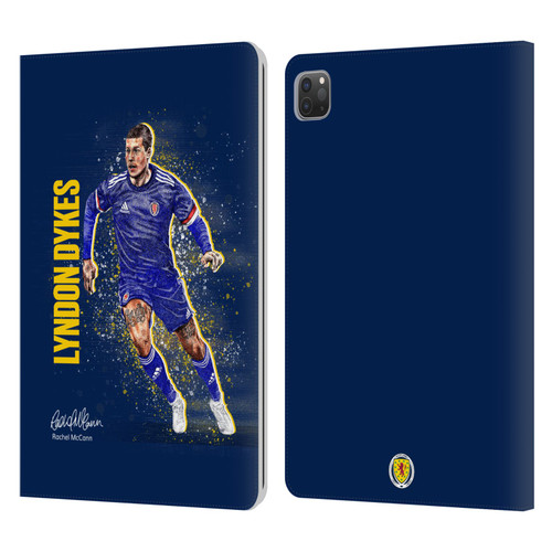 Scotland National Football Team Players Lyndon Dykes Leather Book Wallet Case Cover For Apple iPad Pro 11 2020 / 2021 / 2022