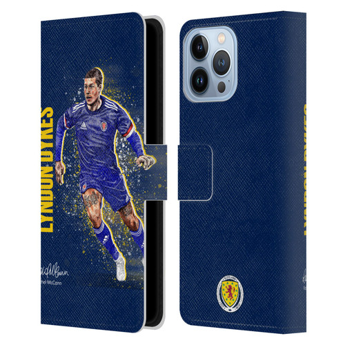 Scotland National Football Team Players Lyndon Dykes Leather Book Wallet Case Cover For Apple iPhone 13 Pro Max