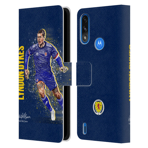 Scotland National Football Team Players Lyndon Dykes Leather Book Wallet Case Cover For Motorola Moto E7 Power / Moto E7i Power