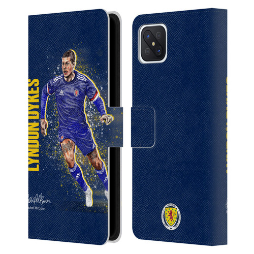 Scotland National Football Team Players Lyndon Dykes Leather Book Wallet Case Cover For OPPO Reno4 Z 5G