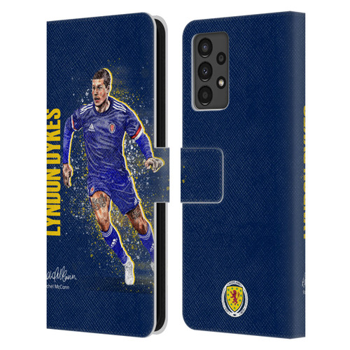 Scotland National Football Team Players Lyndon Dykes Leather Book Wallet Case Cover For Samsung Galaxy A13 (2022)