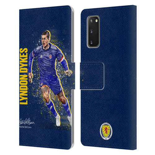 Scotland National Football Team Players Lyndon Dykes Leather Book Wallet Case Cover For Samsung Galaxy S20 / S20 5G