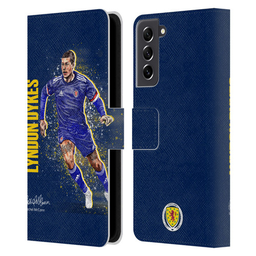 Scotland National Football Team Players Lyndon Dykes Leather Book Wallet Case Cover For Samsung Galaxy S21 FE 5G