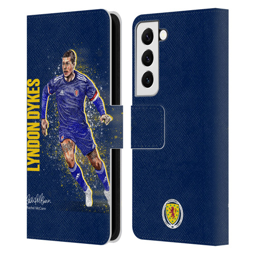 Scotland National Football Team Players Lyndon Dykes Leather Book Wallet Case Cover For Samsung Galaxy S22 5G