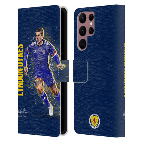 Scotland National Football Team Players Lyndon Dykes Leather Book Wallet Case Cover For Samsung Galaxy S22 Ultra 5G